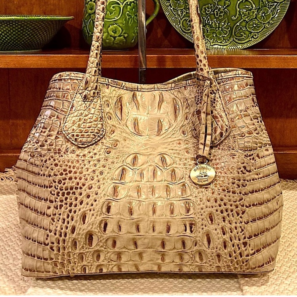 🤎🌟EUC Brahmin Expandable Anytime Tote in Savino Melbourne🌟 - Picture 3 of 12